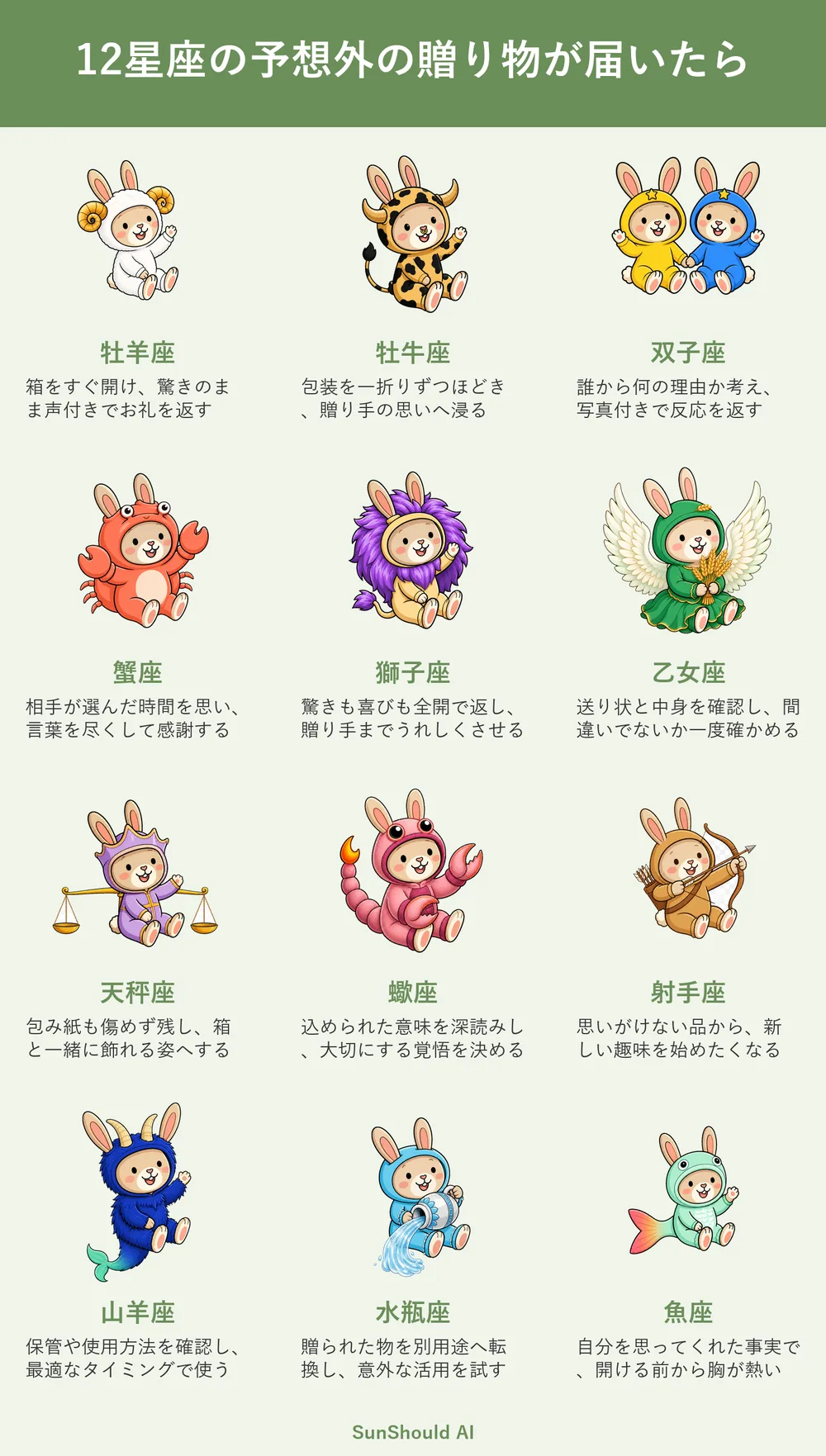 予想外の贈り物が届く12星座あるある｜牡羊座は即開封、魚座は胸が熱い