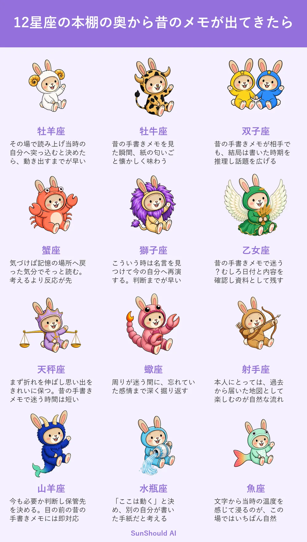 昔のメモが出てきた12星座あるある｜牡羊座は自分へ突っ込み、蠍座は感情を掘る