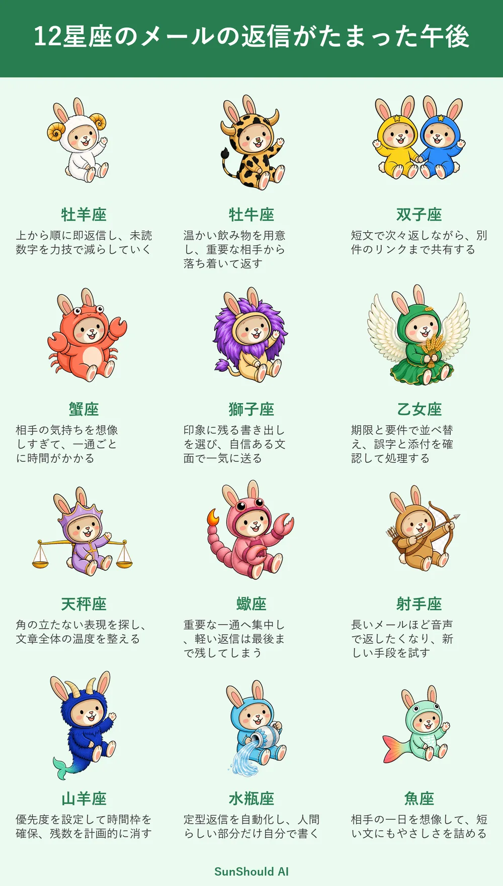 メール返信がたまった12星座あるある｜牡羊座は即処理、乙女座は要件順